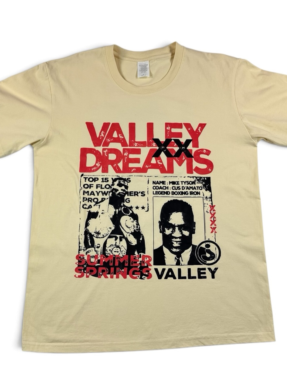 Vintage Style Mayweather/Tyson “Valley Dreams” Graphic Tee Shirt - M